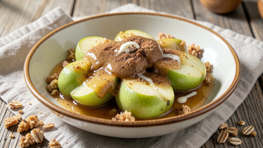 Apple Crumble Sauce Recipe: Warm Spiced Cinnamon Drizzle