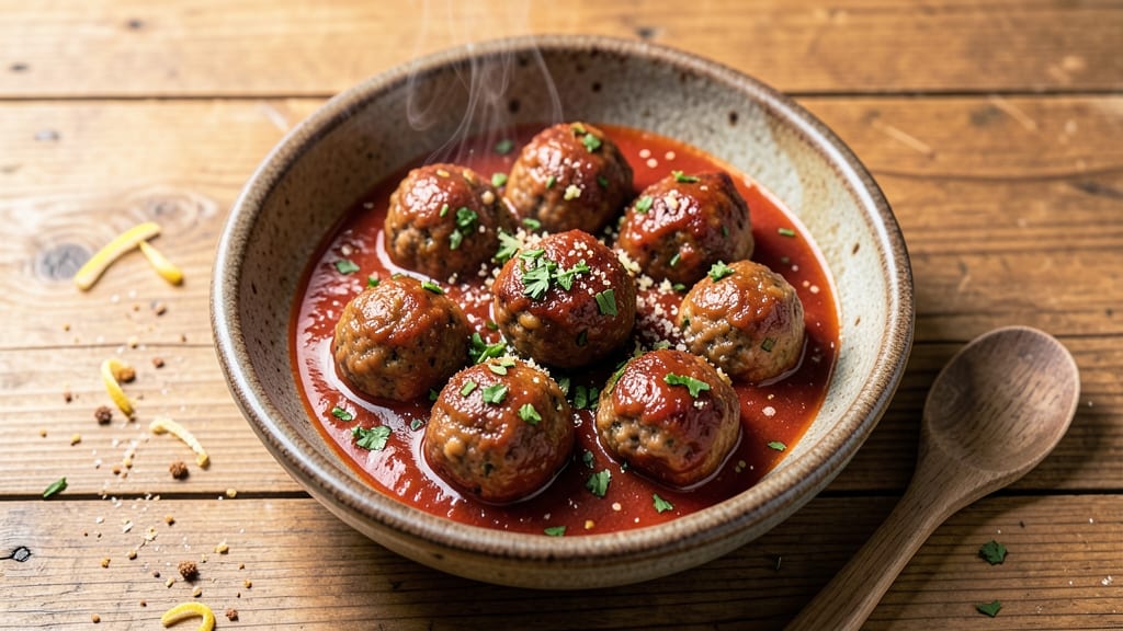 Baked Meatballs in Tomato Sauce Recipe: Crispy-Crusted, Juicy Cores in One-Pan Magic