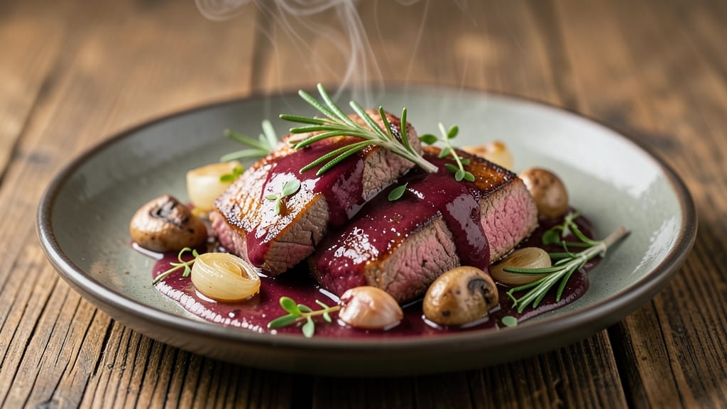 Venison Sauce Recipe: Deep Red Wine Reduction With Earthy Herb Notes