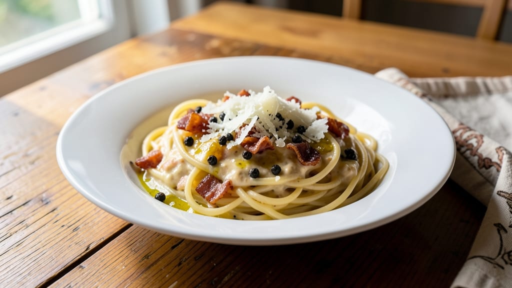 Authentic Italian Carbonara Sauce Recipe: Egg-Yolk Emulsion Magic