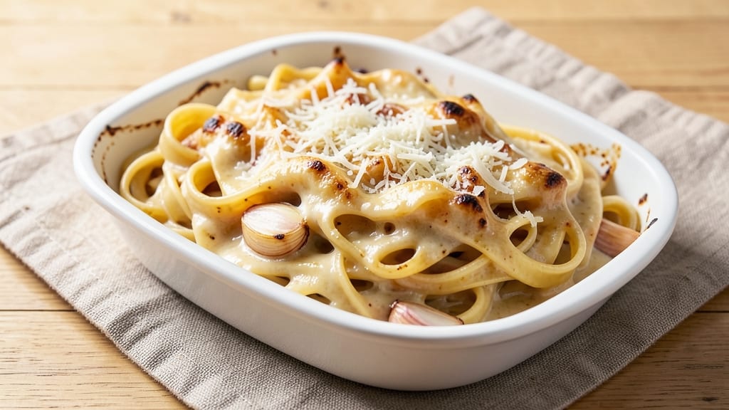 Baked Pasta With Alfredo Sauce Recipe: One-Dish Creamy Comfort With Crispy Top