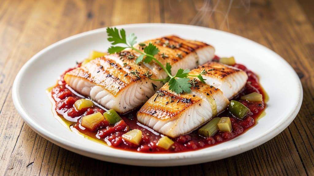 Baked Cod With Creole Sauce Recipe: Spicy Tomato-Basil Sauce That Clings to Flakes