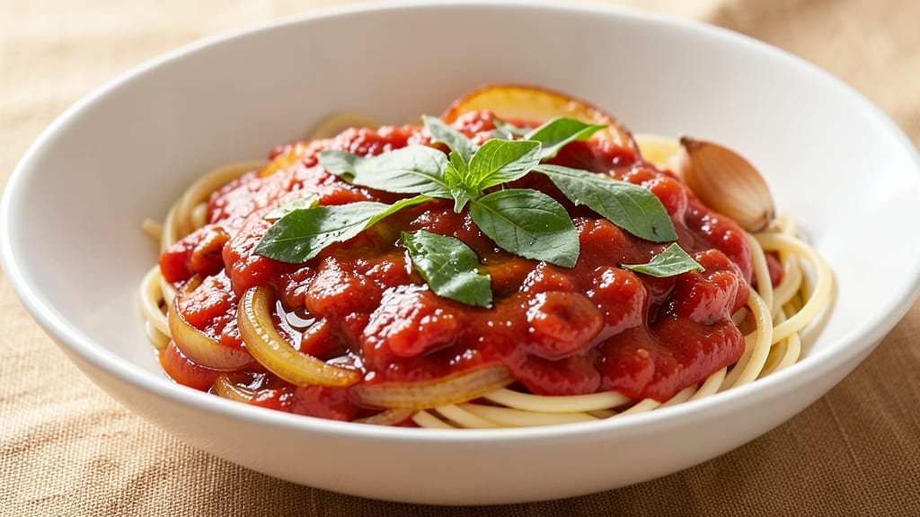 Alex Guarnaschelli's Spaghetti Sauce Recipe: Slow-Simmered Tomato Depth with Herb Brightness